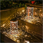 Bee Solar Lantern Set 2-Pack, Charming Patio Lighting