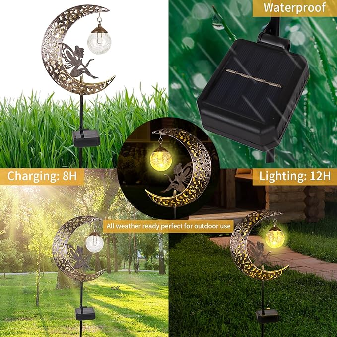 Solar Yard Path Lights, Waterproof