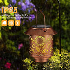 2-Pack Dragonfly Solar Garden Lanterns, Charming Waterproof LED