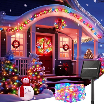 Christmas Patio String Lights, 33ft 100 LED Waterproof
