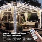Solar Rope Lights, 39ft LED Patio String