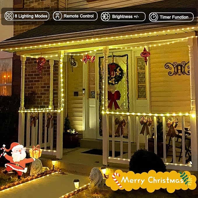 66ft LED Rope Lights, Remote Control Color-Changing