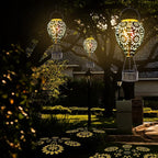 Backyard Solar Lanterns, Waterproof LED Backyard Lights