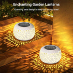 Solar Backyard Lanterns 2-Pack, Patio Hanging LED Decor