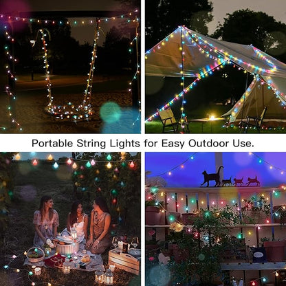 Outdoor String Lights, 33ft Waterproof LED