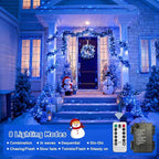 2-Pack 100 LED Christmas Twinkle Lights, 33ft Waterproof for Yard