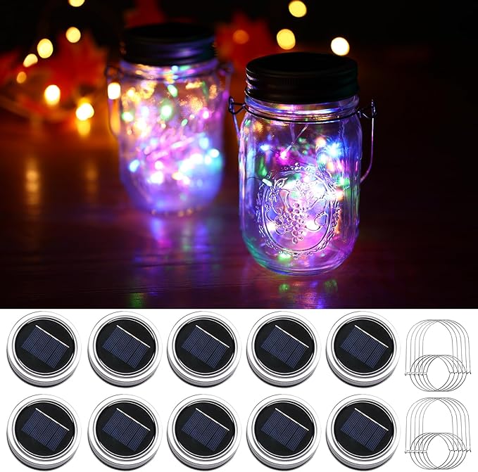 10-Pack Christmas String Lights, 30 LED Waterproof Twinkle Lights