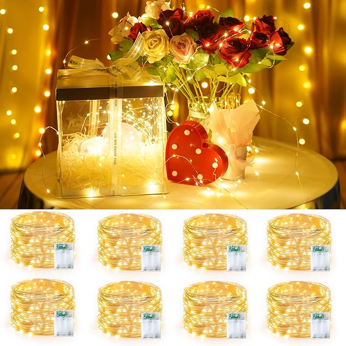 16ft Warm White String Lights for Yard, Waterproof LED