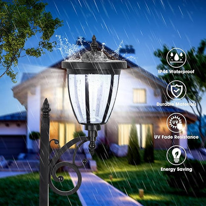 Sun-Ray Kambria Multi Function 2-Piece Set of Solar Lights with Posts, Ground Stakes, Planters, & Wall Mount Hardware, Outdoor Lights for Patio, Porch, Deck, Yard