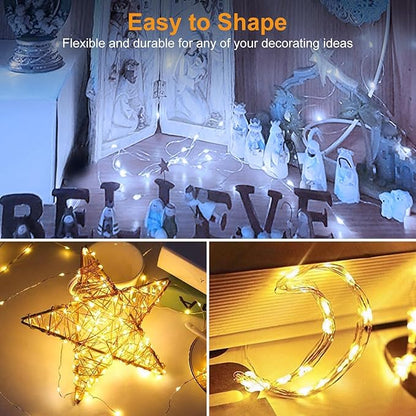 Christmas Yard String Lights 12-Pack, 7ft 20 LED Waterproof
