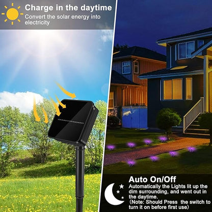 16.8ft Solar Paw Print Lights, Cat Dog Animal Solar String Lights (Set of 8) Outdoor Decoration, Warm Up Your Pet and Make The Garden More Vibrant and Lovely, a Gift for Pet Lovers