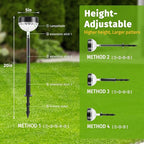 Solar Yard Path Lights 6-Pack, Waterproof