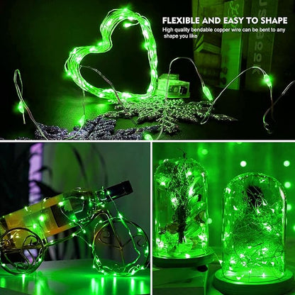 6-Pack Christmas String Lights, 7ft 20 LED Waterproof Twinkle Lights