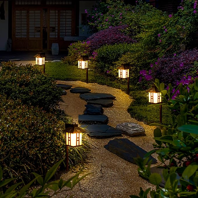 Solar Pathway Lights 4-Pack, Driveway LED