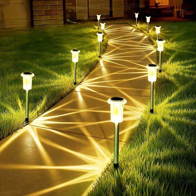10-Pack Solar Landscape Lights for Garden