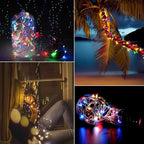 Christmas Fairy Lights 2-Pack, 33ft 100 LED Battery Twinkle Lights