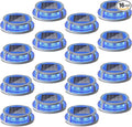 16-Pack Blue Solar Gutter Lights, Outdoor LED