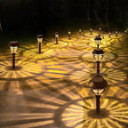 10-Pack Solar Path Lights, Outdoor Driveway LED