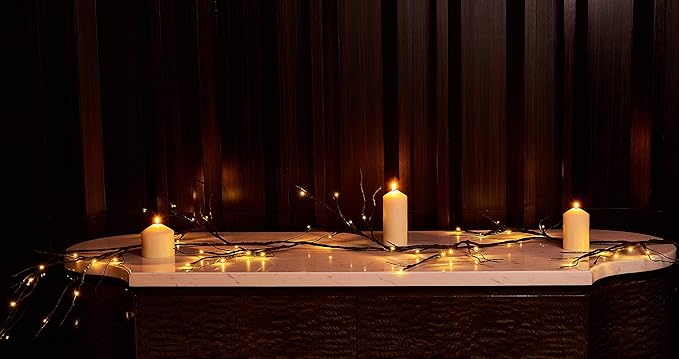 6ft Christmas LED String Lights, Waterproof Timer Lights