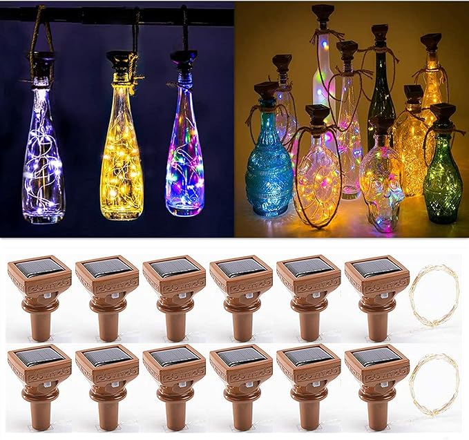 12-Pack Copper Porch String Lights, Weatherproof LED