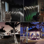 Pure White Christmas Lights, 72ft LED Timer