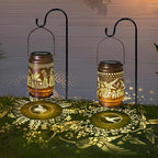 2-Pack Hummingbird Solar Garden Lanterns, Classic Waterproof LED