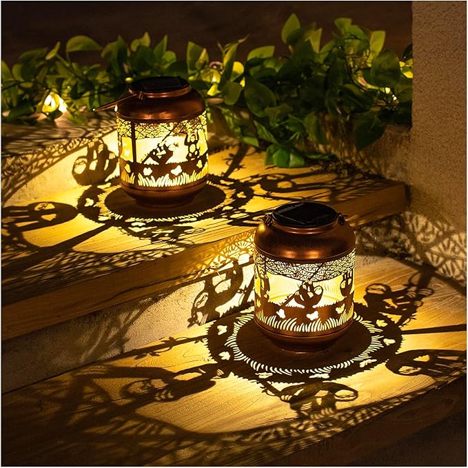 Backyard Solar Lanterns, Waterproof LED Yard Lights