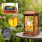 Sunflower Solar Hanging Lanterns, Classic Porch Decor