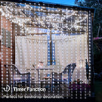 6ft LED Patio String Lights, Waterproof Outdoor