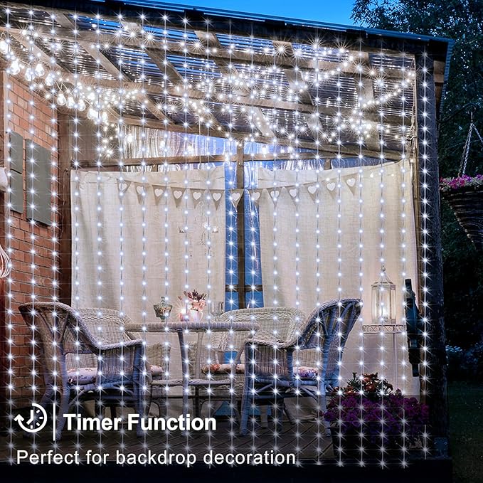 6ft LED Patio String Lights, Waterproof Outdoor
