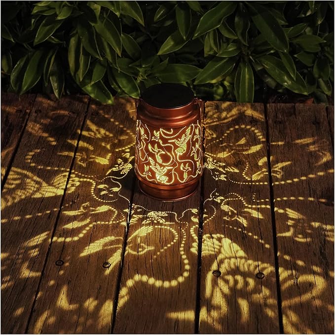Hummingbird Solar Lanterns, Waterproof LED Garden Lights