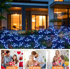 Blue Solar Pathway Lights 2-Pack, Walkway LED