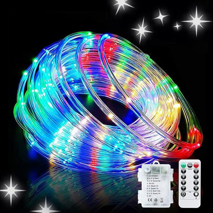 Remote Control Rope Lights, 33ft Color-Changing LED