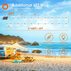 Outdoor String Lights, 100ft Waterproof LED