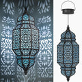 18" Moroccan Solar Pendant Light, Outdoor
