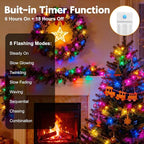 10-Pack Christmas String Lights, 10ft 30 LED Waterproof Twinkle Lights