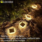 Solar Yard Path Lights 4-Pack, IP68 Waterproof