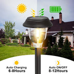 6-Pack Solar Path Lights, Outdoor Walkway LED
