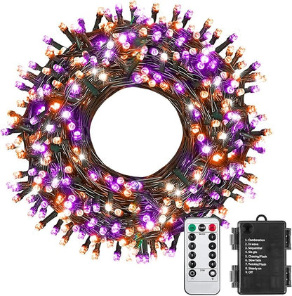 Halloween Fairy Lights, 33ft 100 LED Battery Twinkle Lights