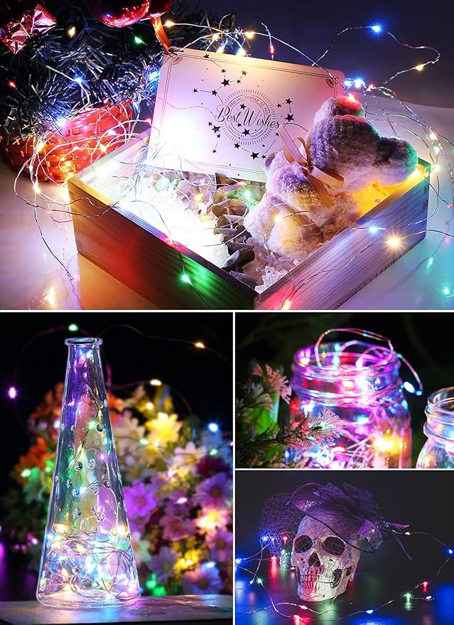 Christmas LED String Lights, Waterproof Timer Lights