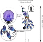 33" Solar Peacock Garden Statue Light, Outdoor Decor