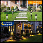 2-Pack IP65 Solar Landscape Lights for Walkway