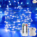4-Pack Christmas String Lights, 8ft Waterproof Twinkle Lights