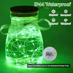 Christmas Fairy Lights 4-Pack, 16ft 50 LED Battery Twinkle Lights