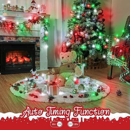 4-Pack Christmas String Lights, 132ft 400 LED Waterproof Twinkle Lights