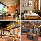 232ft Edison Bulb Patio String Lights, Waterproof