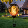 Hummingbird Solar Lantern Set, Metal Outdoor Lighting