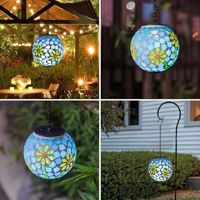 Solar Pathway Lights, Waterproof LED Garden Lights