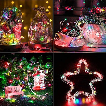 16ft Christmas LED String Lights, Waterproof Timer Lights