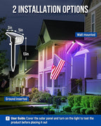 Solar Wall Spotlights, Waterproof